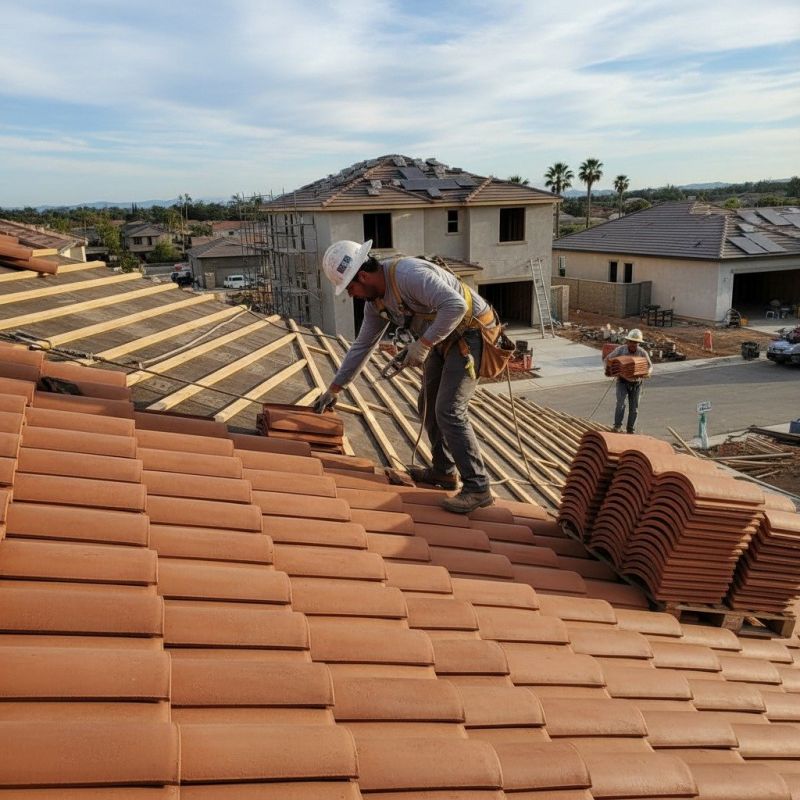 Clay Roof Installation